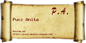 Pucz Anita névjegykártya